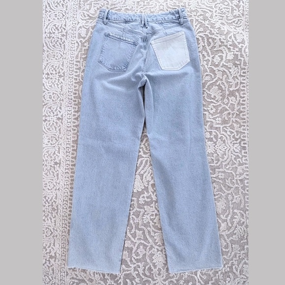 NWOT Good American Good Icon Pieced Distressed Denim - Picture 7 of 11